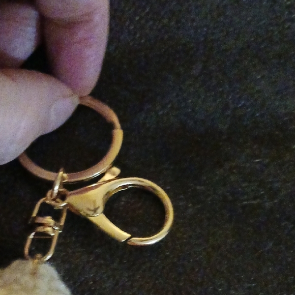 Fluffy Cream Keychain for Small Pets - Picture 4 of 5